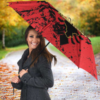 Albania Independence Day Umbrella Dita e Pavaresise Map Grunge Style - Wonder Print Shop