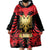 Albania Independence Day Wearable Blanket Hoodie Dita e Pavaresise Map Grunge Style - Wonder Print Shop
