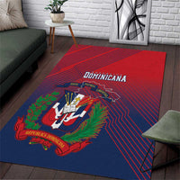 Dominican Republic 2026 Baseball Area Rug Coat Of Arms Gradient Style - Wonder Print Shop