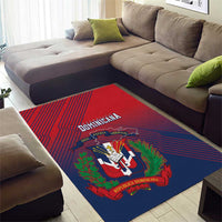 Dominican Republic 2026 Baseball Area Rug Coat Of Arms Gradient Style - Wonder Print Shop