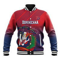 Dominican Republic 2026 Baseball Custom Baseball Jacket Coat Of Arms Gradient Style - Wonder Print Shop