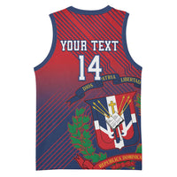 Dominican Republic 2026 Baseball Custom Basketball Jersey Coat Of Arms Gradient Style - Wonder Print Shop