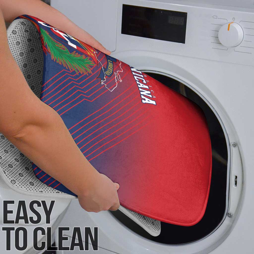 Dominican Republic 2026 Baseball Bathroom Set Coat Of Arms Gradient Style - Wonder Print Shop