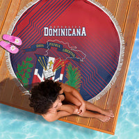 Dominican Republic 2026 Baseball Beach Blanket Coat Of Arms Gradient Style - Wonder Print Shop