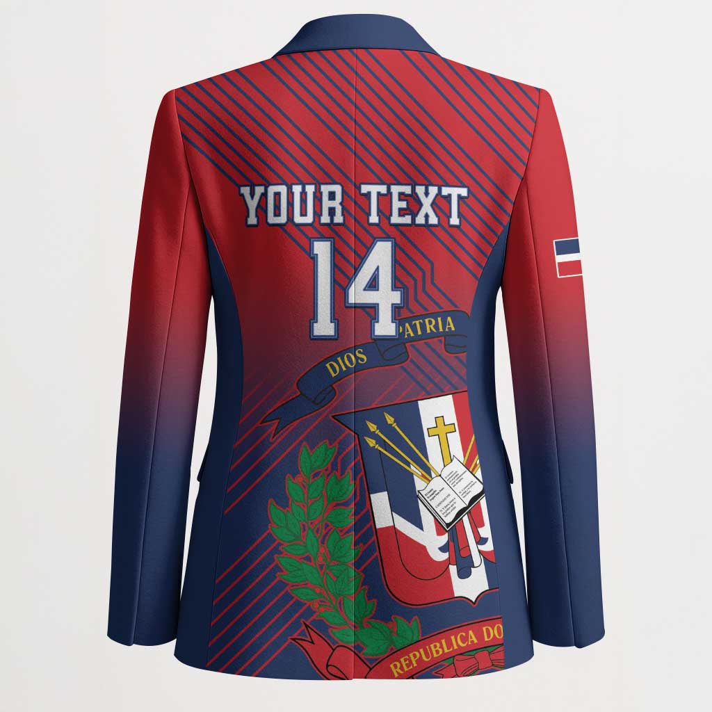 Dominican Republic 2026 Baseball Custom Blazer Coat Of Arms Gradient Style - Wonder Print Shop