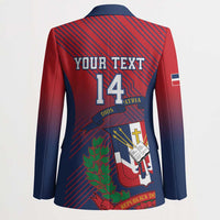 Dominican Republic 2026 Baseball Custom Blazer Coat Of Arms Gradient Style - Wonder Print Shop