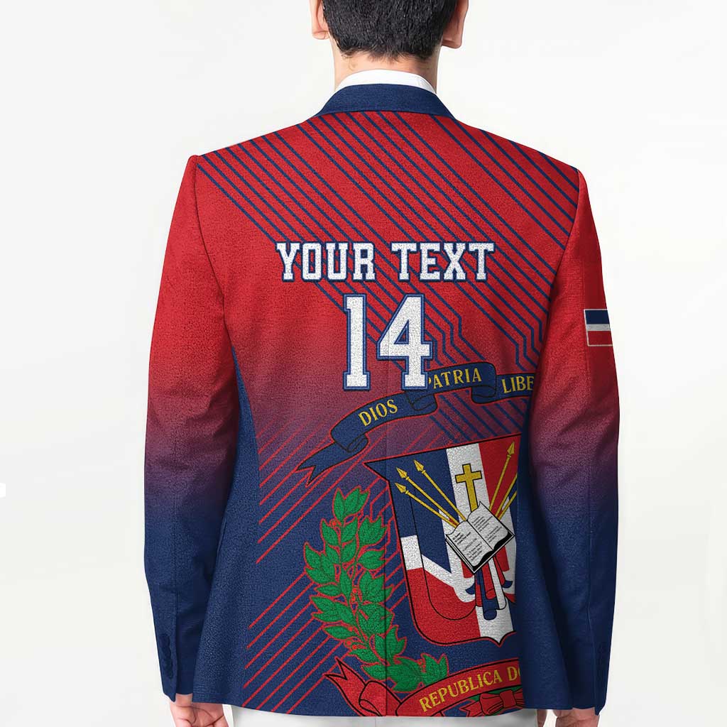 Dominican Republic 2026 Baseball Custom Blazer Coat Of Arms Gradient Style - Wonder Print Shop
