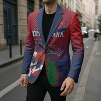 Dominican Republic 2026 Baseball Custom Blazer Coat Of Arms Gradient Style - Wonder Print Shop