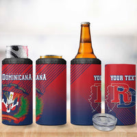 Dominican Republic 2026 Baseball Custom 4 in 1 Can Cooler Tumbler Coat Of Arms Gradient Style - Wonder Print Shop