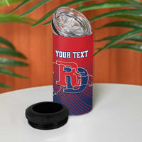 Dominican Republic 2026 Baseball Custom 4 in 1 Can Cooler Tumbler Coat Of Arms Gradient Style - Wonder Print Shop