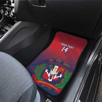 Dominican Republic 2026 Baseball Custom Car Mats Coat Of Arms Gradient Style - Wonder Print Shop