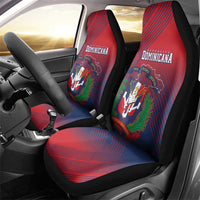 Dominican Republic 2026 Baseball Car Seat Cover Coat Of Arms Gradient Style - Wonder Print Shop