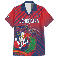 Dominican Republic 2026 Baseball Custom Family Matching Mermaid Dress and Hawaiian Shirt Coat Of Arms Gradient Style - Wonder Print Shop