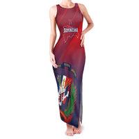 Dominican Republic 2026 Baseball Custom Family Matching Tank Maxi Dress and Hawaiian Shirt Coat Of Arms Gradient Style - Wonder Print Shop