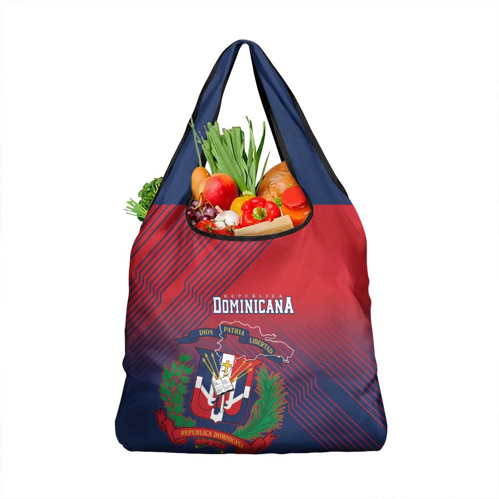 Dominican Republic 2026 Baseball Grocery Bag Coat Of Arms Gradient Style - Wonder Print Shop