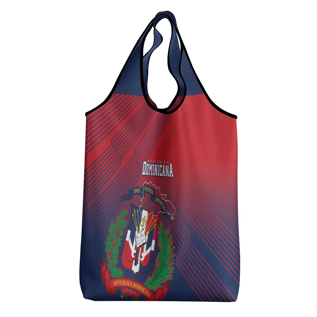 Dominican Republic 2026 Baseball Grocery Bag Coat Of Arms Gradient Style - Wonder Print Shop