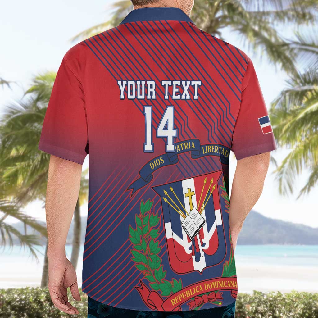 Dominican Republic 2026 Baseball Custom Hawaiian Shirt Coat Of Arms Gradient Style - Wonder Print Shop