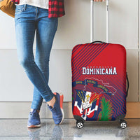 Dominican Republic 2026 Baseball Luggage Cover Coat Of Arms Gradient Style - Wonder Print Shop