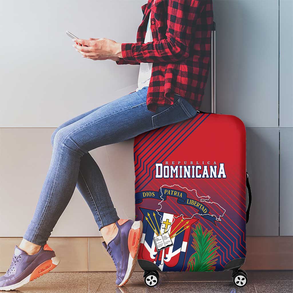 Dominican Republic 2026 Baseball Luggage Cover Coat Of Arms Gradient Style - Wonder Print Shop
