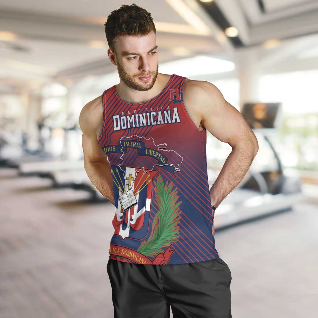 Dominican Republic 2026 Baseball Custom Men Tank Top Coat Of Arms Gradient Style - Wonder Print Shop