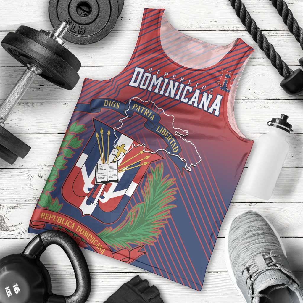 Dominican Republic 2026 Baseball Custom Men Tank Top Coat Of Arms Gradient Style - Wonder Print Shop