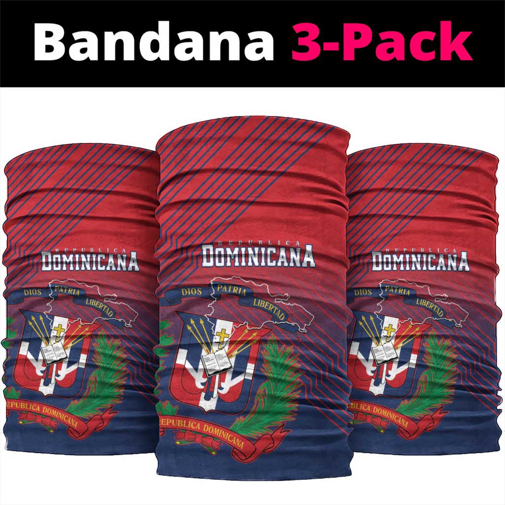Dominican Republic 2026 Baseball Neck Gaiter Coat Of Arms Gradient Style - Wonder Print Shop