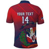 Dominican Republic 2026 Baseball Custom Polo Shirt Coat Of Arms Gradient Style - Wonder Print Shop