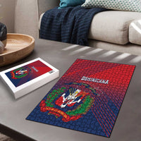Dominican Republic 2026 Baseball Puzzle Coat Of Arms Gradient Style - Wonder Print Shop