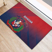 Dominican Republic 2026 Baseball Rubber Doormat Coat Of Arms Gradient Style - Wonder Print Shop