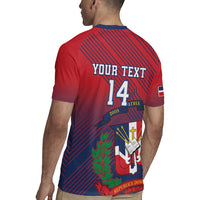 Dominican Republic 2026 Baseball Custom Rugby Jersey Coat Of Arms Gradient Style - Wonder Print Shop