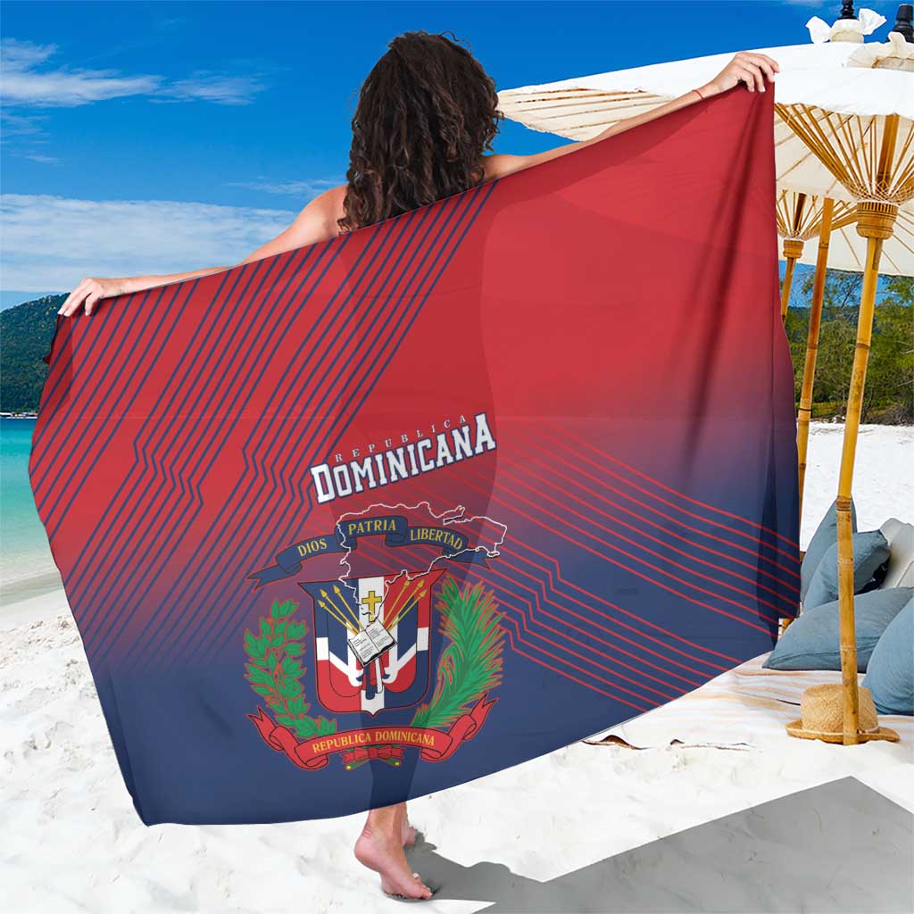 Dominican Republic 2026 Baseball Sarong Coat Of Arms Gradient Style - Wonder Print Shop