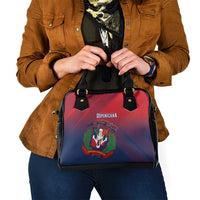 Dominican Republic 2026 Baseball Shoulder Handbag Coat Of Arms Gradient Style - Wonder Print Shop