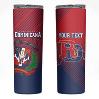 Dominican Republic 2026 Baseball Custom Skinny Tumbler Coat Of Arms Gradient Style - Wonder Print Shop