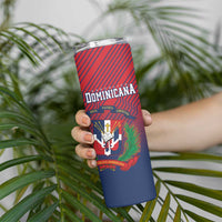 Dominican Republic 2026 Baseball Custom Skinny Tumbler Coat Of Arms Gradient Style - Wonder Print Shop