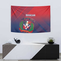 Dominican Republic 2026 Baseball Tapestry Coat Of Arms Gradient Style - Wonder Print Shop