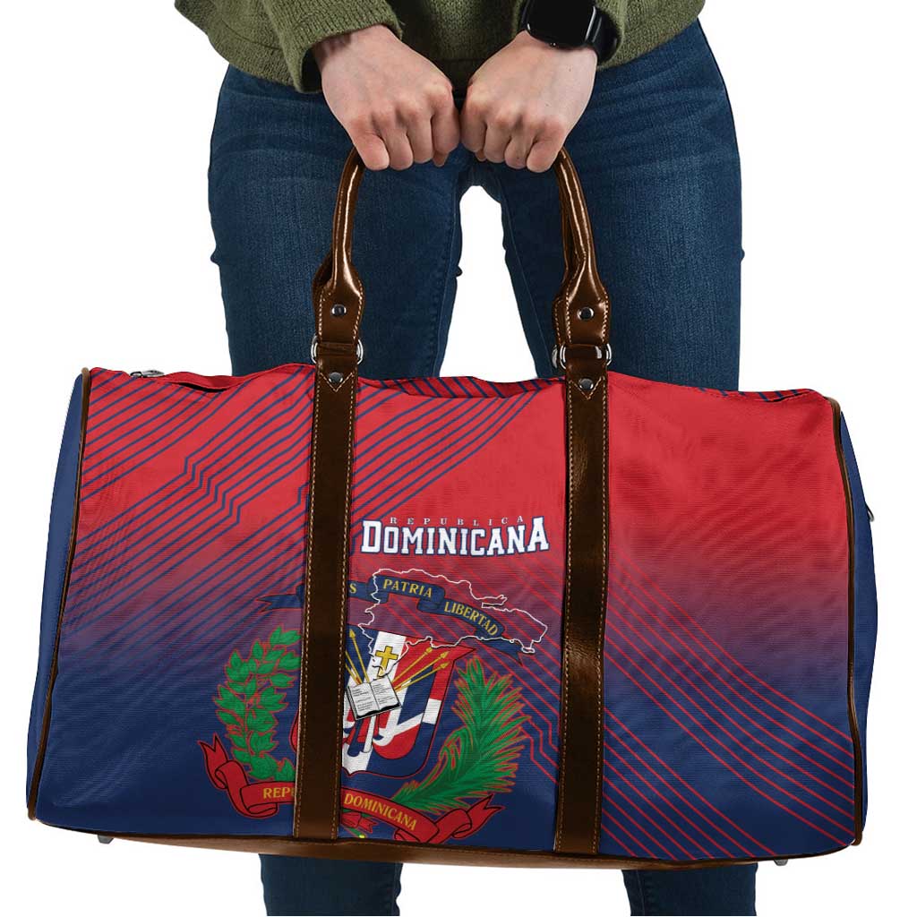 Dominican Republic 2026 Baseball Travel Bag Coat Of Arms Gradient Style - Wonder Print Shop