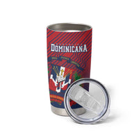 Dominican Republic 2026 Baseball Custom Tumbler Cup Coat Of Arms Gradient Style - Wonder Print Shop