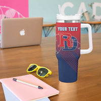 Dominican Republic 2026 Baseball Custom Tumbler With Handle Coat Of Arms Gradient Style - Wonder Print Shop