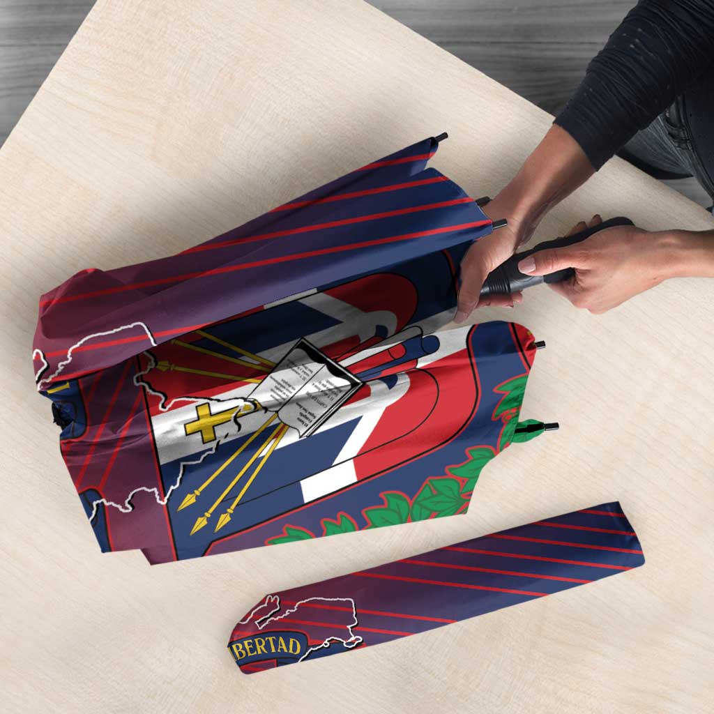 Dominican Republic 2026 Baseball Umbrella Coat Of Arms Gradient Style - Wonder Print Shop