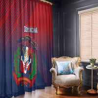 Dominican Republic 2026 Baseball Window Curtain Coat Of Arms Gradient Style - Wonder Print Shop
