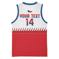 Czech Republic 2026 Baseball Custom Basketball Jersey Come On Cesko Flag Style - Wonder Print Shop