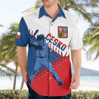 Czech Republic 2026 Baseball Custom Hawaiian Shirt Come On Cesko Flag Style - Wonder Print Shop