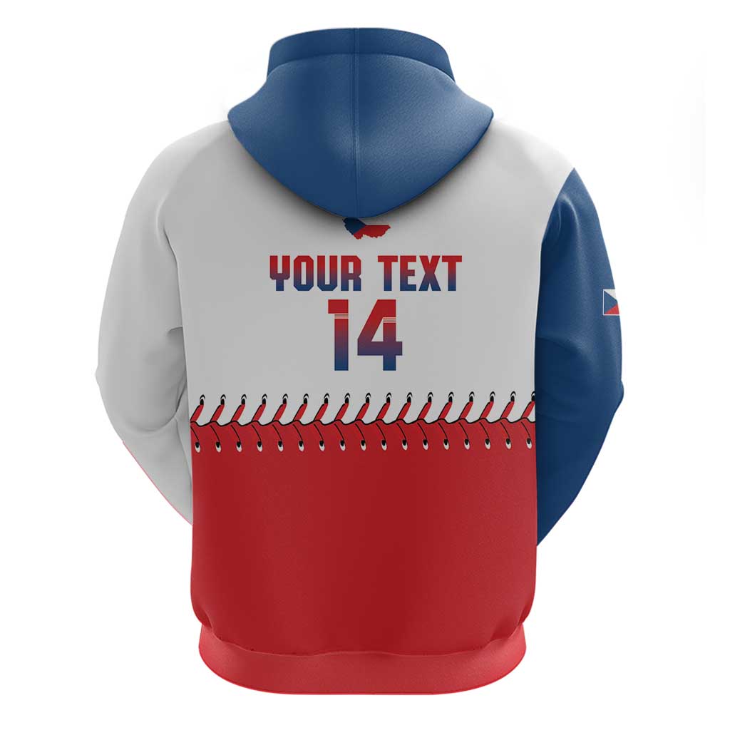 Czech Republic 2026 Baseball Custom Hoodie Come On Cesko Flag Style - Wonder Print Shop