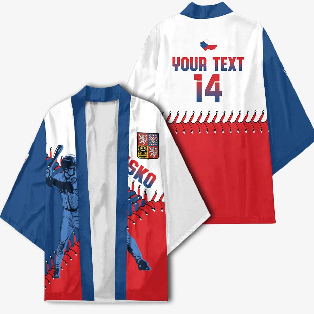 Czech Republic 2026 Baseball Custom Kimono Come On Cesko Flag Style - Wonder Print Shop