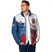Czech Republic 2026 Baseball Custom Padded Jacket Come On Cesko Flag Style - Wonder Print Shop