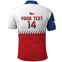 Czech Republic 2026 Baseball Custom Polo Shirt Come On Cesko Flag Style - Wonder Print Shop