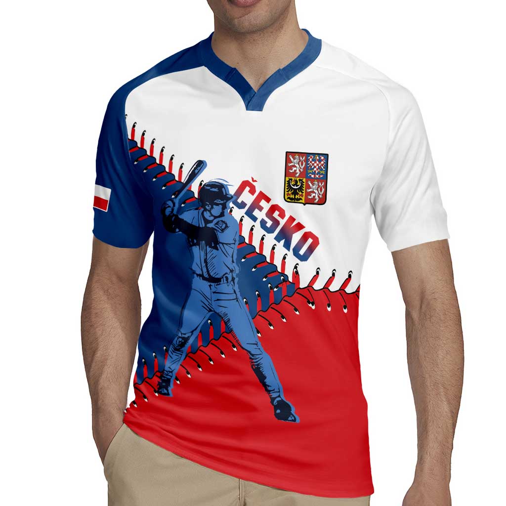 Czech Republic 2026 Baseball Custom Rugby Jersey Come On Cesko Flag Style - Wonder Print Shop