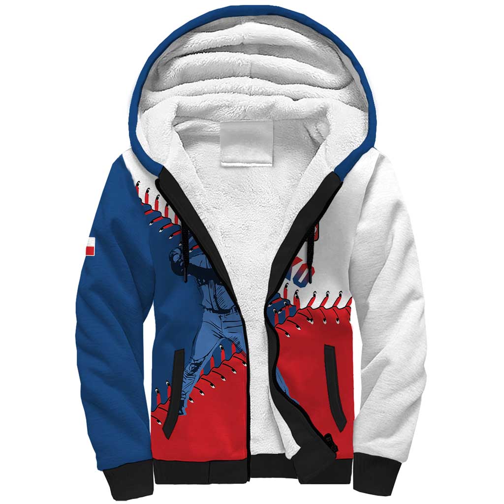 Czech Republic 2026 Baseball Custom Sherpa Hoodie Come On Cesko Flag Style - Wonder Print Shop