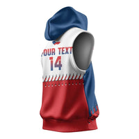 Czech Republic 2026 Baseball Custom Sleeveless Hoodie Come On Cesko Flag Style - Wonder Print Shop