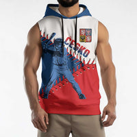 Czech Republic 2026 Baseball Custom Sleeveless Hoodie Come On Cesko Flag Style - Wonder Print Shop